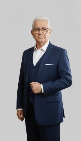 moura em pe no escritorio